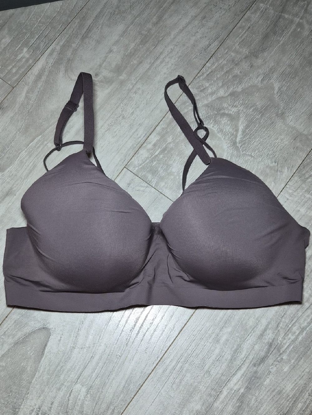 Womens Padded Bra - 36B Dark Plum